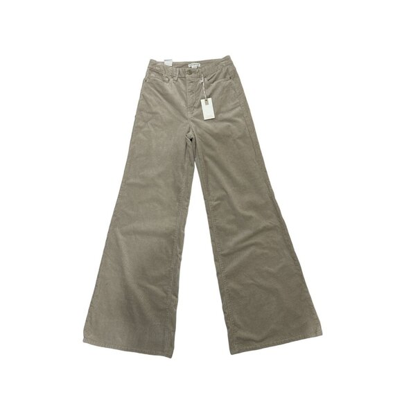 Good American Pants - GOOD AMERICAN Women's Bone Corduroy Pants 4/27